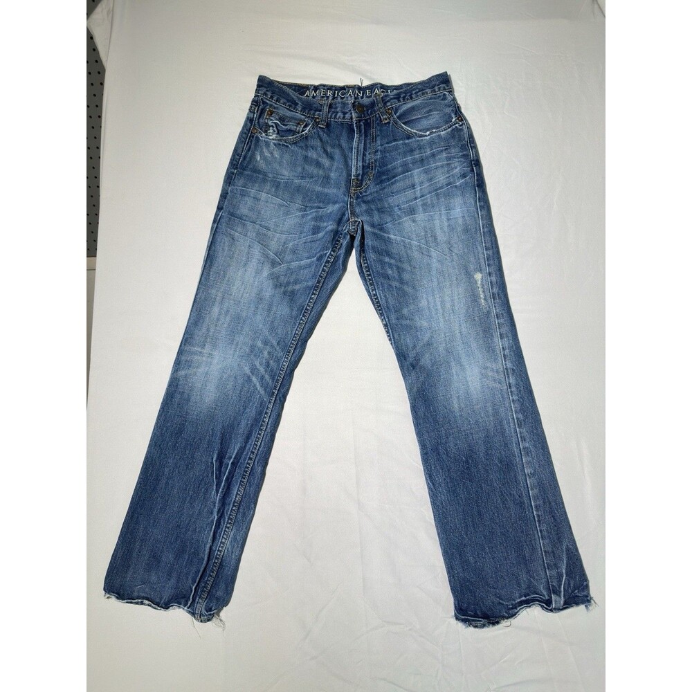 American Eagle Men's Jeans Size 29x30 Blue Original Bootcut Straight